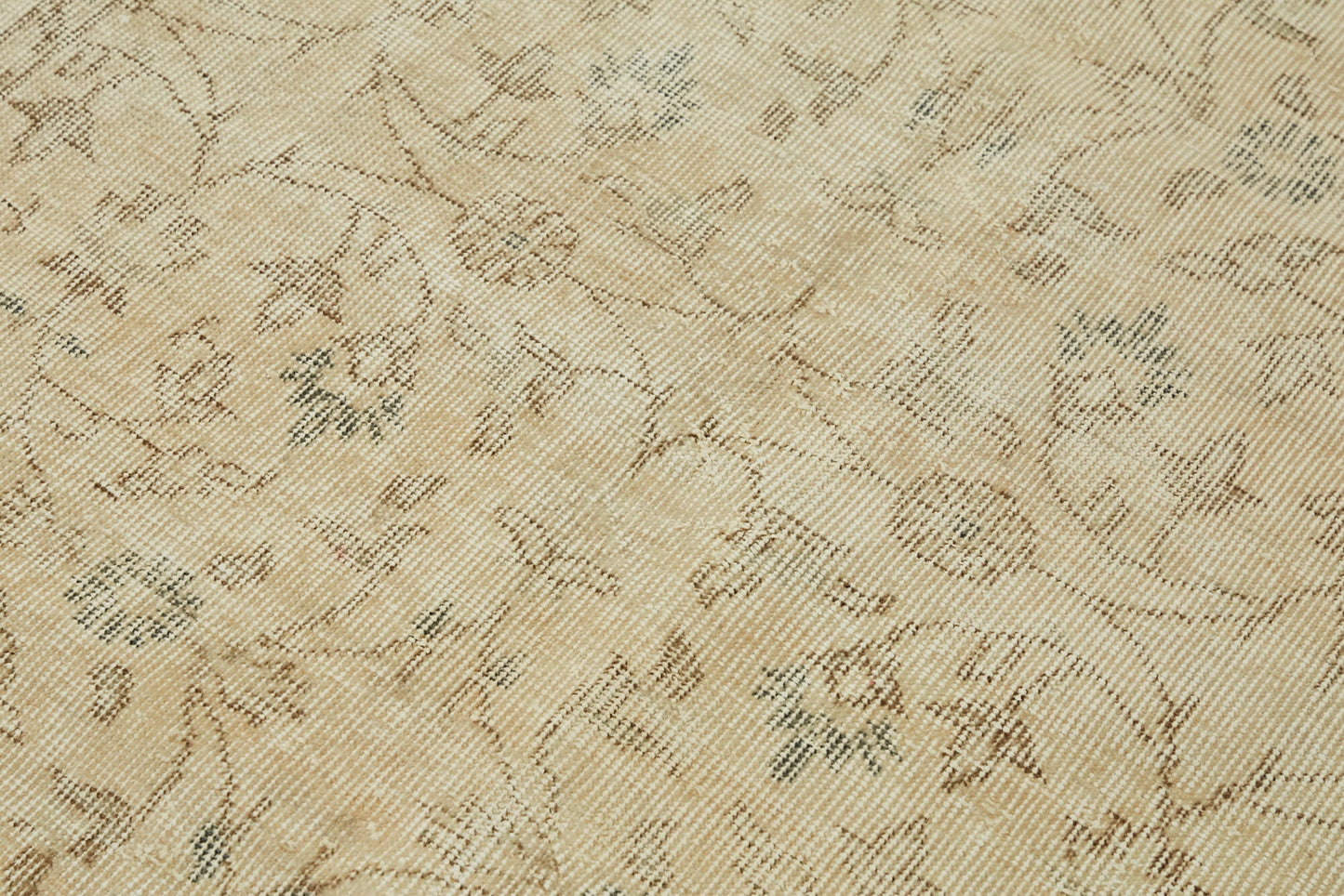 4x6 Beige Turkish Vintage Area Rug - 44967