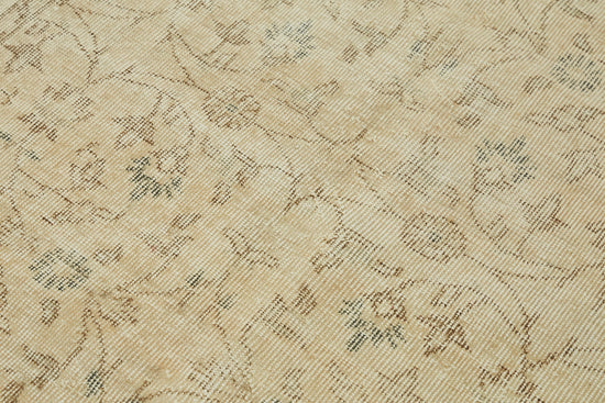 4x6 Beige Turkish Vintage Area Rug - 44967
