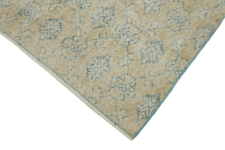 4x7 Beige Turkish Vintage Area Rug - 44978