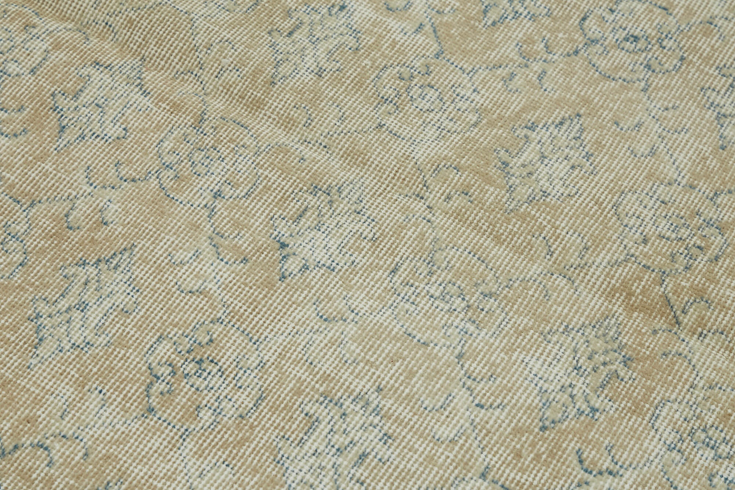 4x7 Beige Turkish Vintage Area Rug - 44978