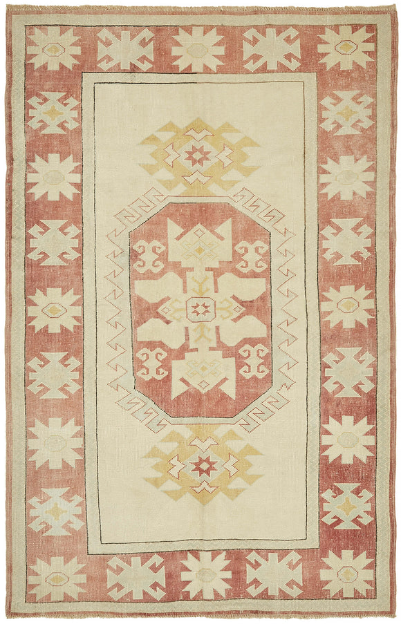 5x8 Beige Anatolian Rug - 45057