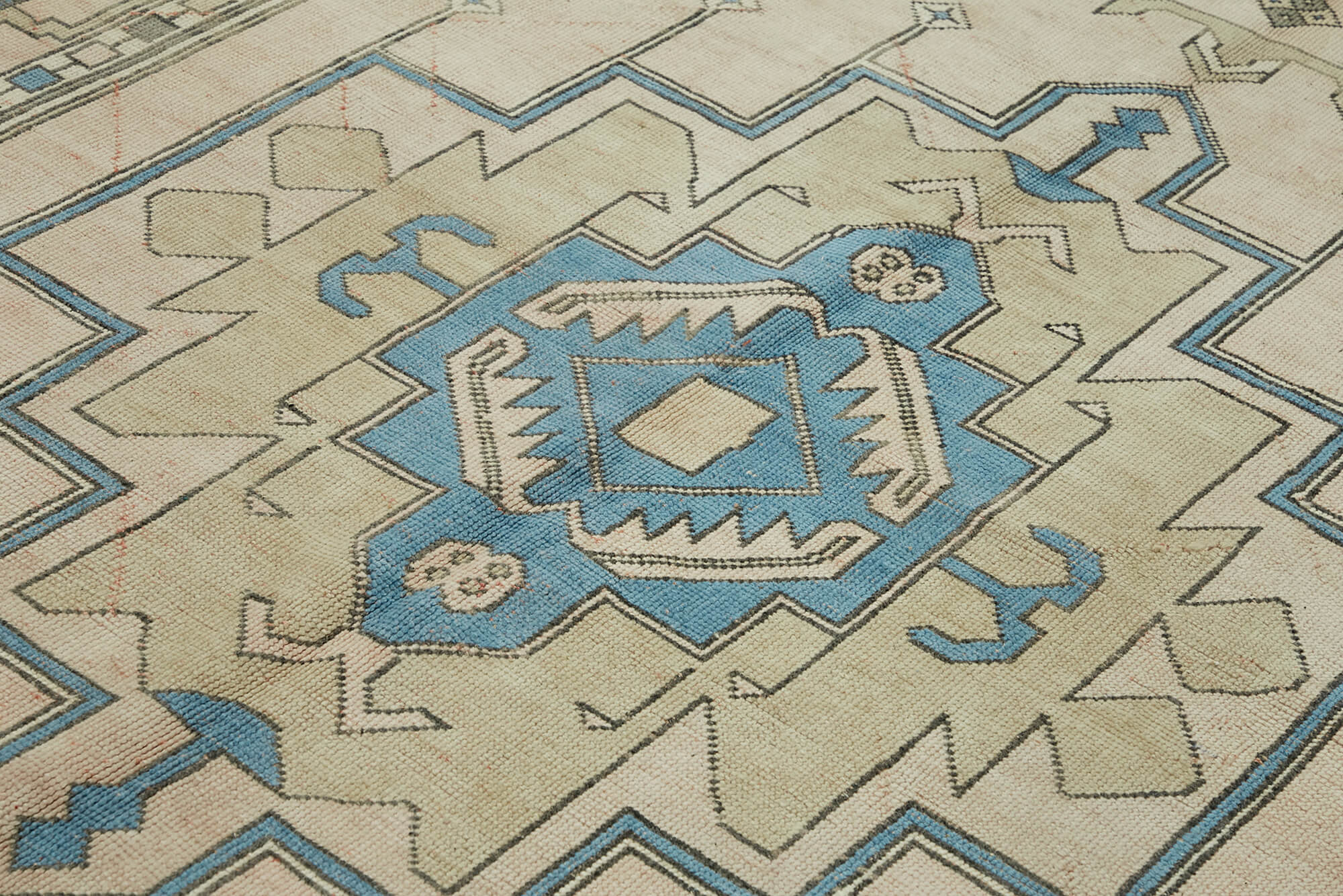 8x11 Beige Vintage Large Area Rug - 45070
