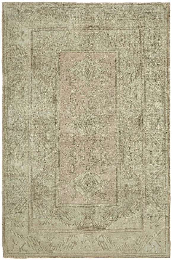 8x12 Beige Vintage Large Area Rug - 45072