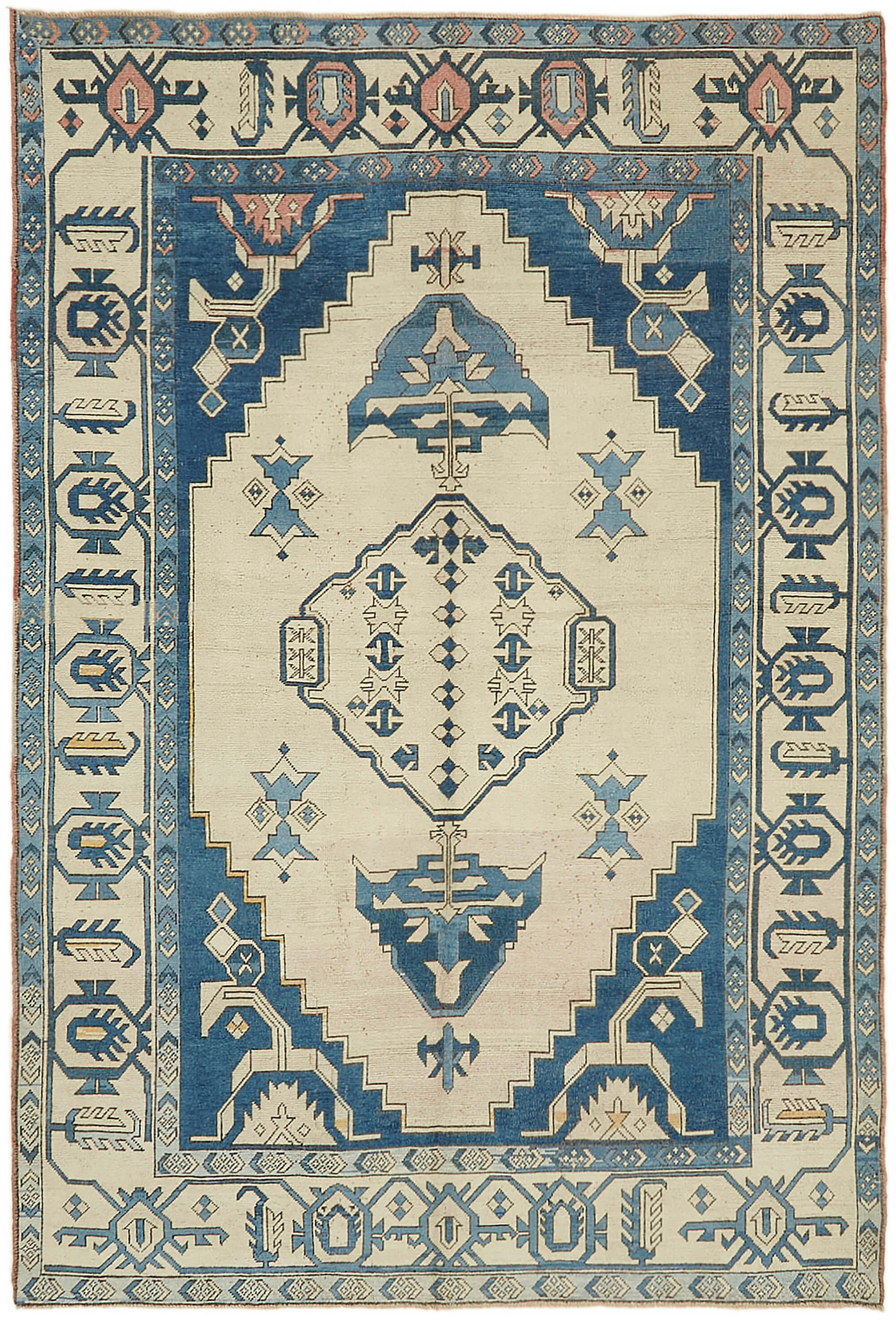 8x12 Beige Vintage Large Area Rug - 45085