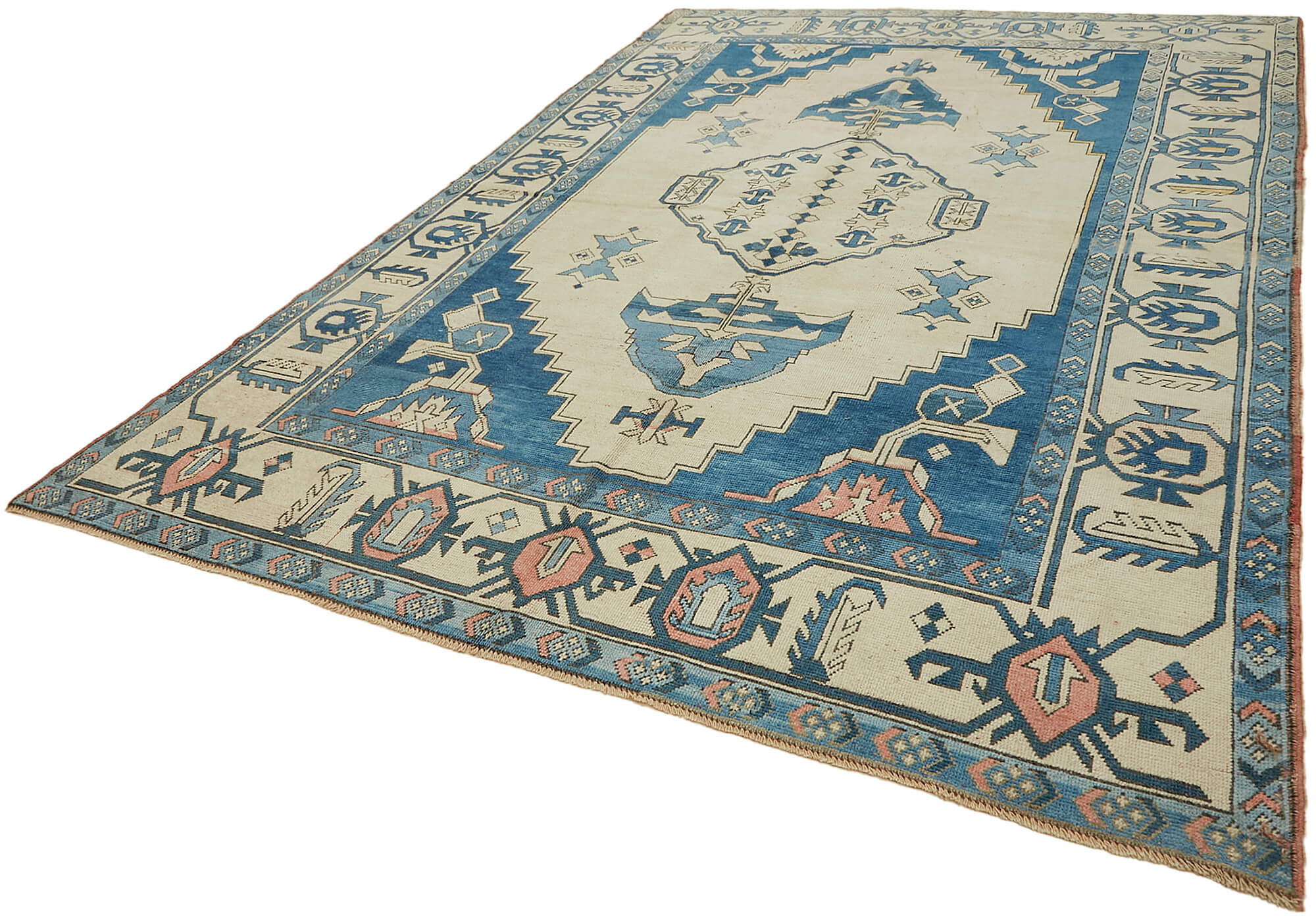 8x12 Beige Vintage Large Area Rug - 45085