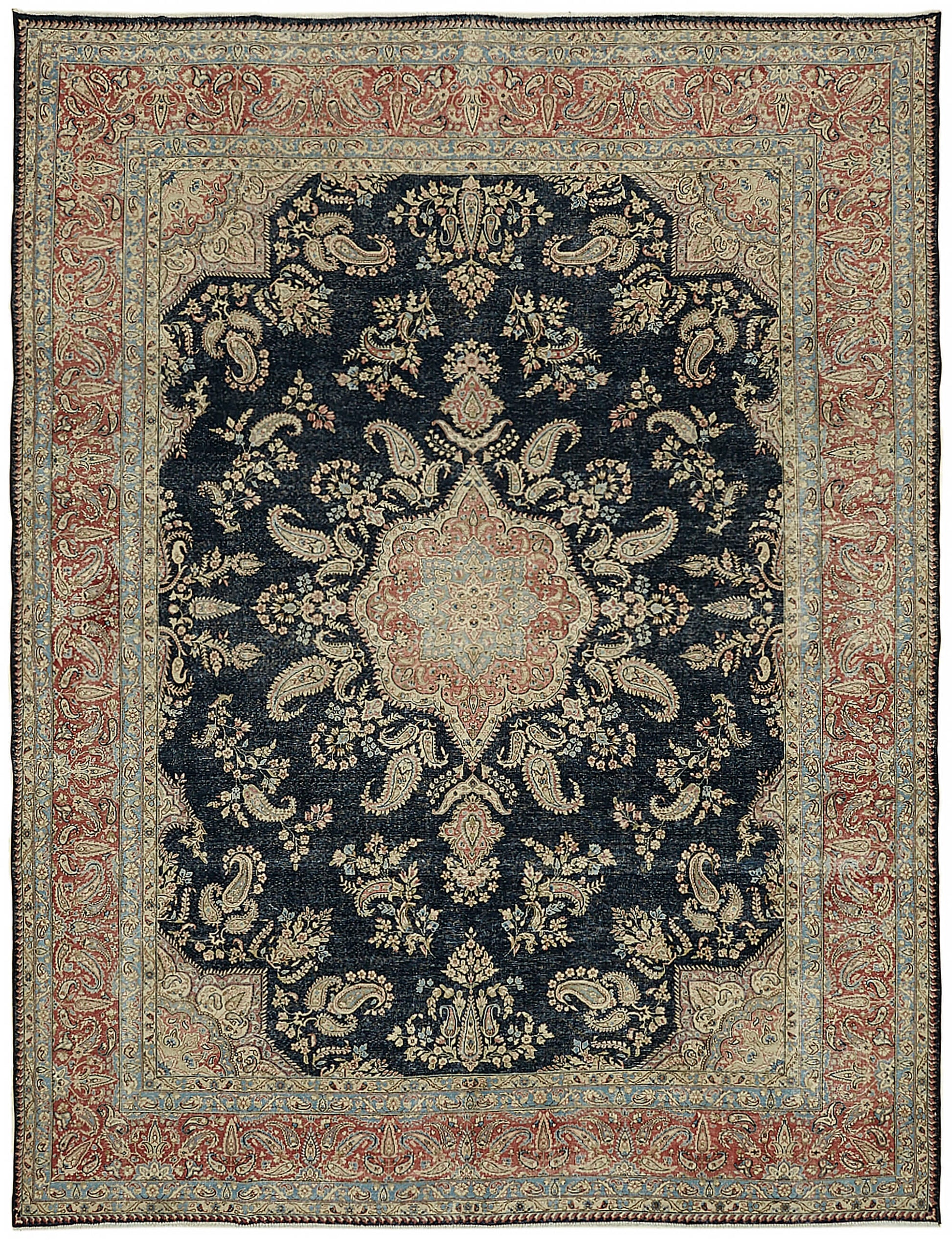 9x12 Red Vintage Large Area Rug - 45438