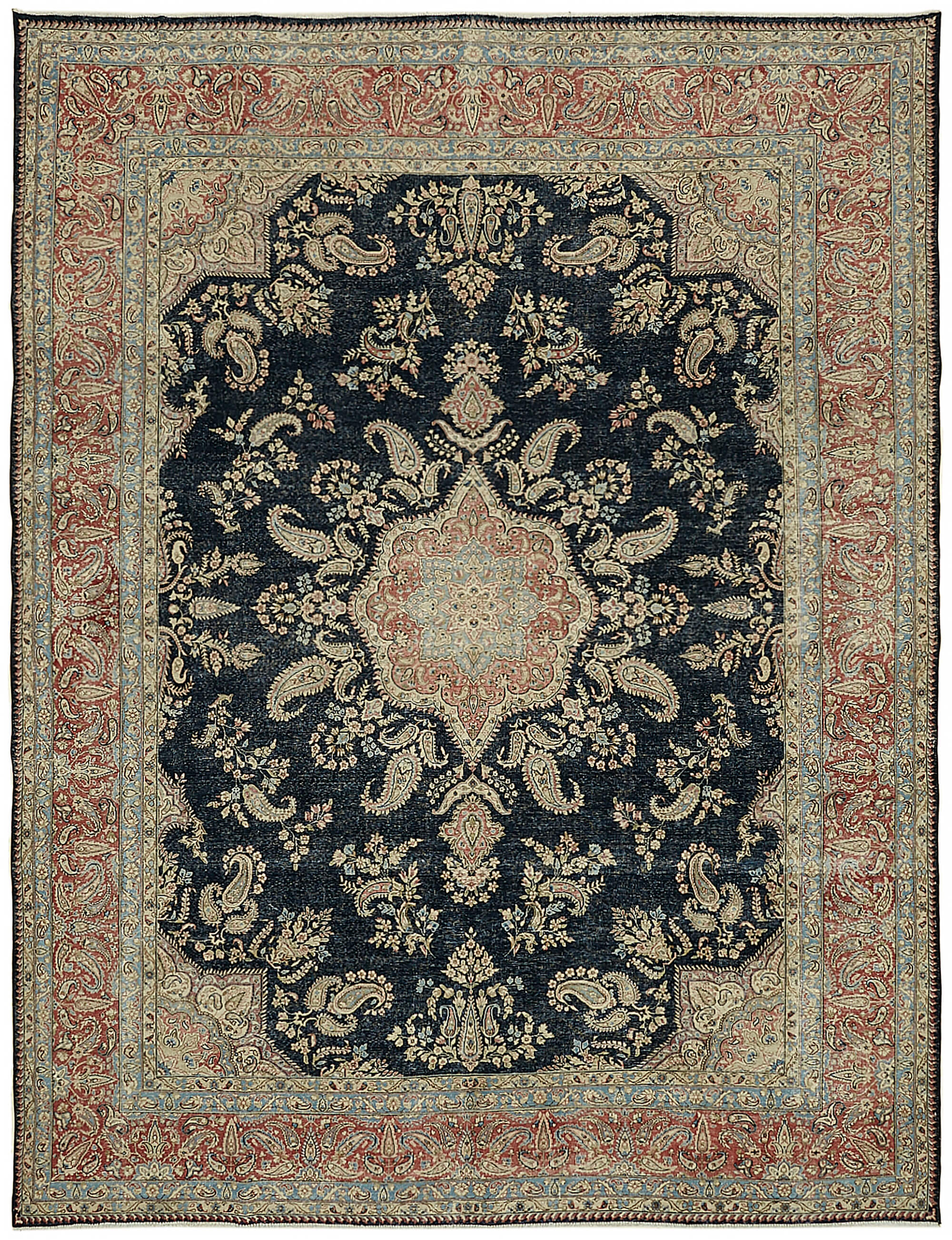 9x12 Red Vintage Large Area Rug - 45438