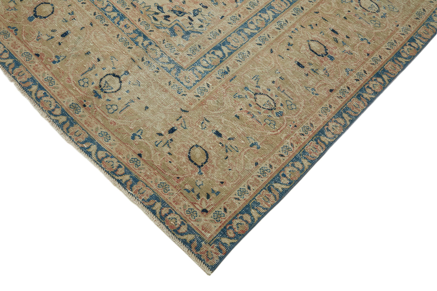 8x11 Beige Vintage Large Area Rug - 45442