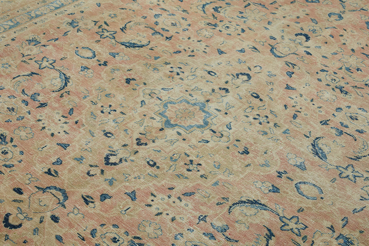 8x11 Beige Vintage Large Area Rug - 45442