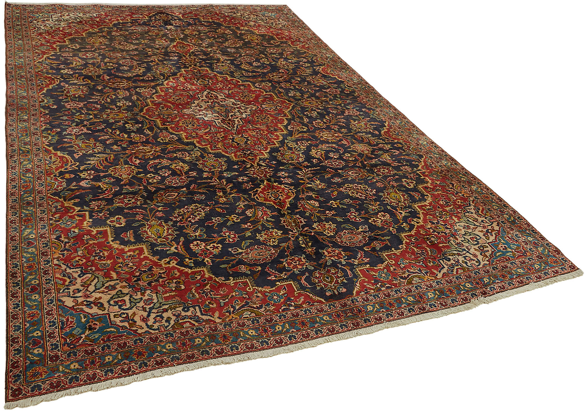 7x11 Beige Vintage Large Area Rug - 45453