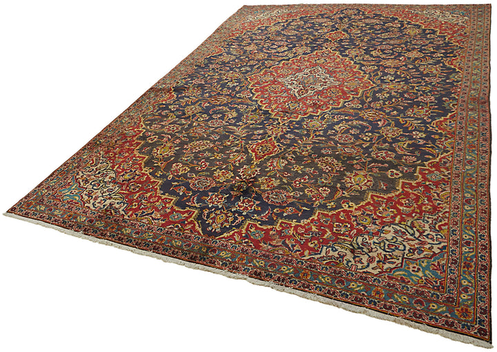7x11 Beige Vintage Large Area Rug - 45453