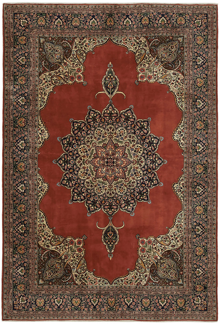 8x12 Beige Vintage Large Area Rug - 45455