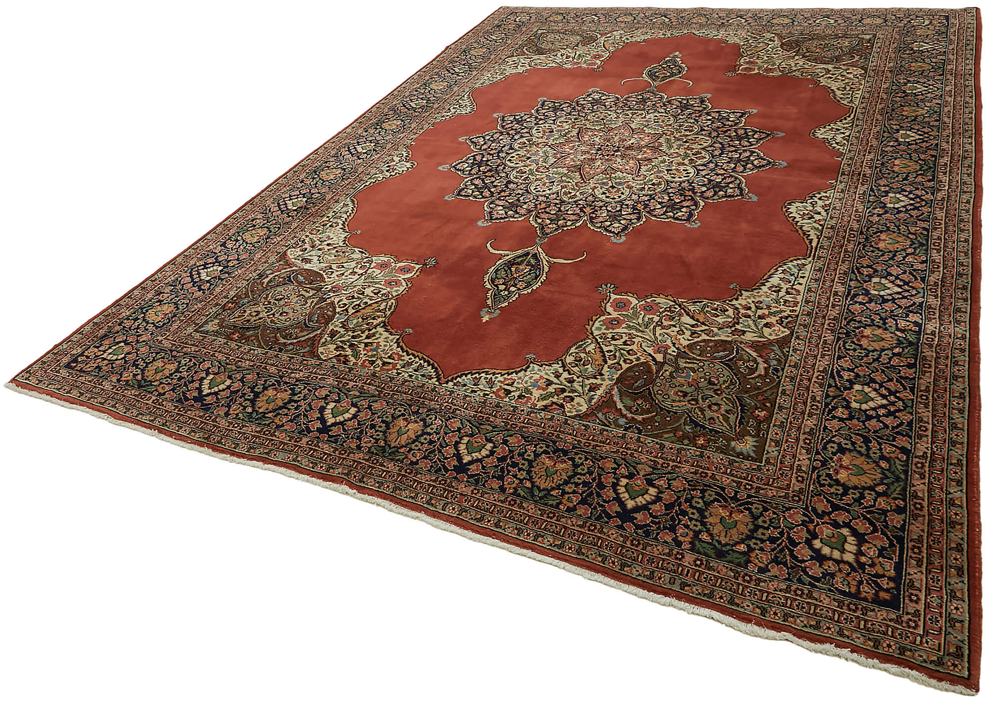 8x12 Beige Vintage Large Area Rug - 45455