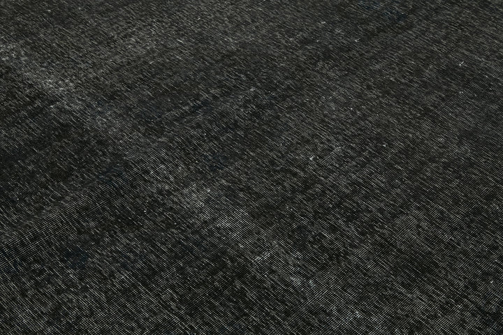 9x9 Black Overdyed Large Area Rug - 45478