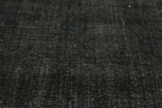9x9 Black Overdyed Large Area Rug - 45478