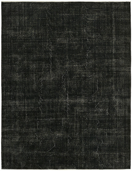 8x11 Black Overdyed Large Area Rug - 45485