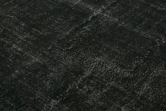 8x11 Black Overdyed Large Area Rug - 45485