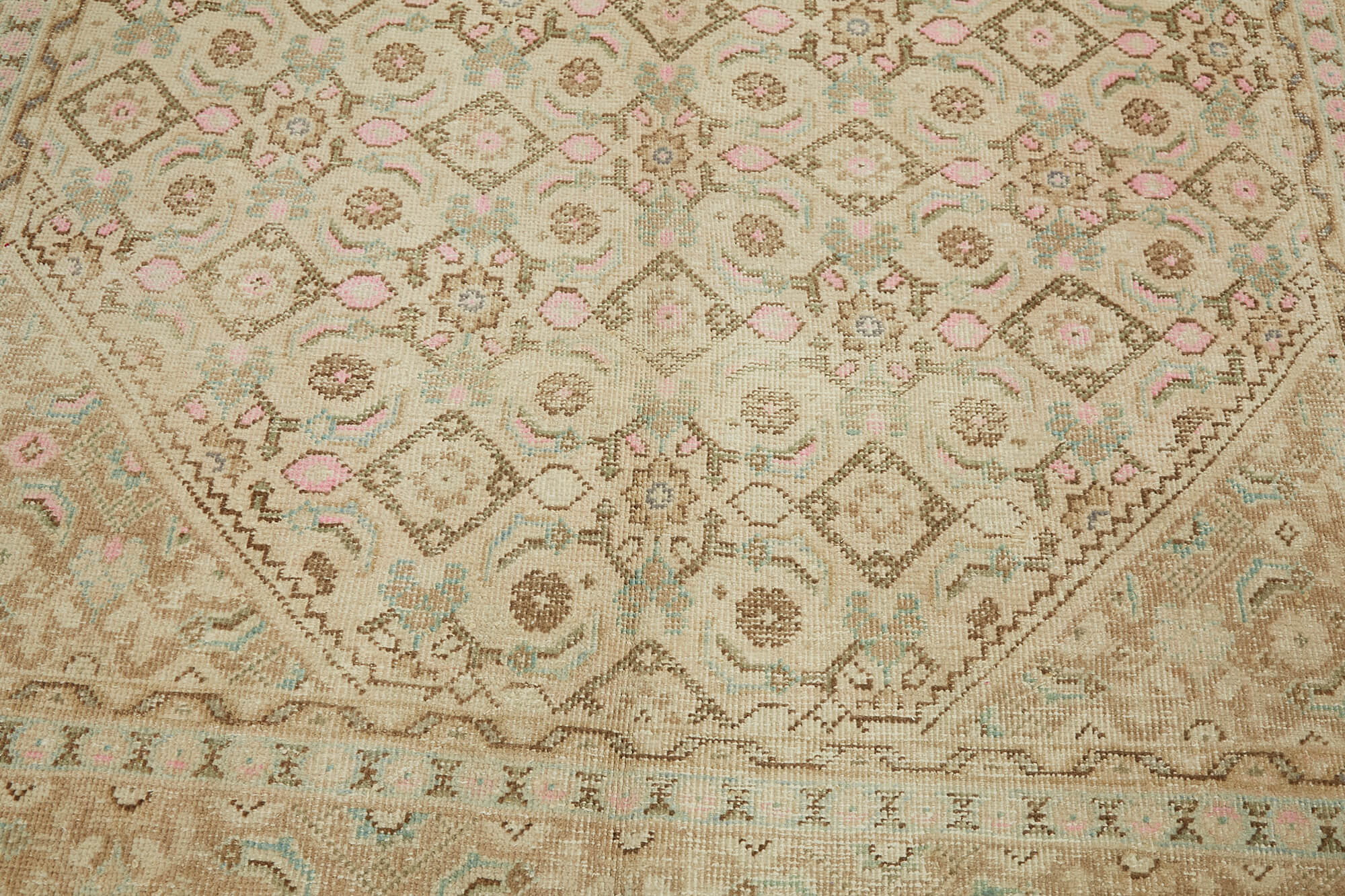 6x10 Beige Vintage Large Area Rug - 45486