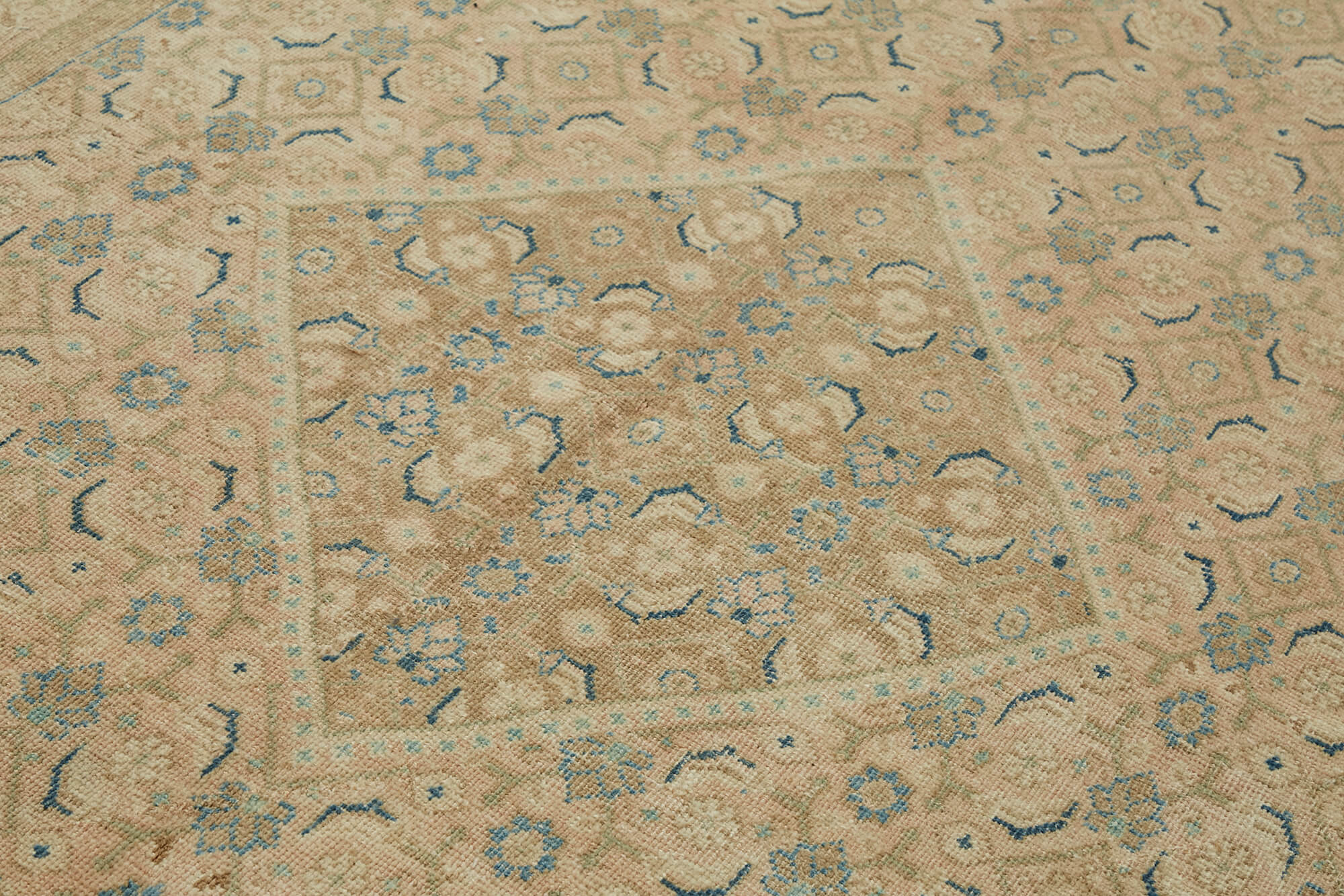 7x10 Beige Vintage Large Area Rug - 45489