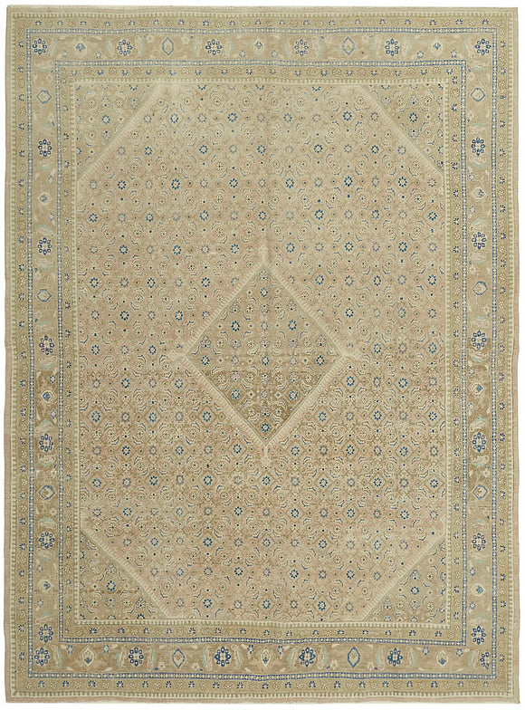 8x11 Beige Vintage Large Area Rug - 45492