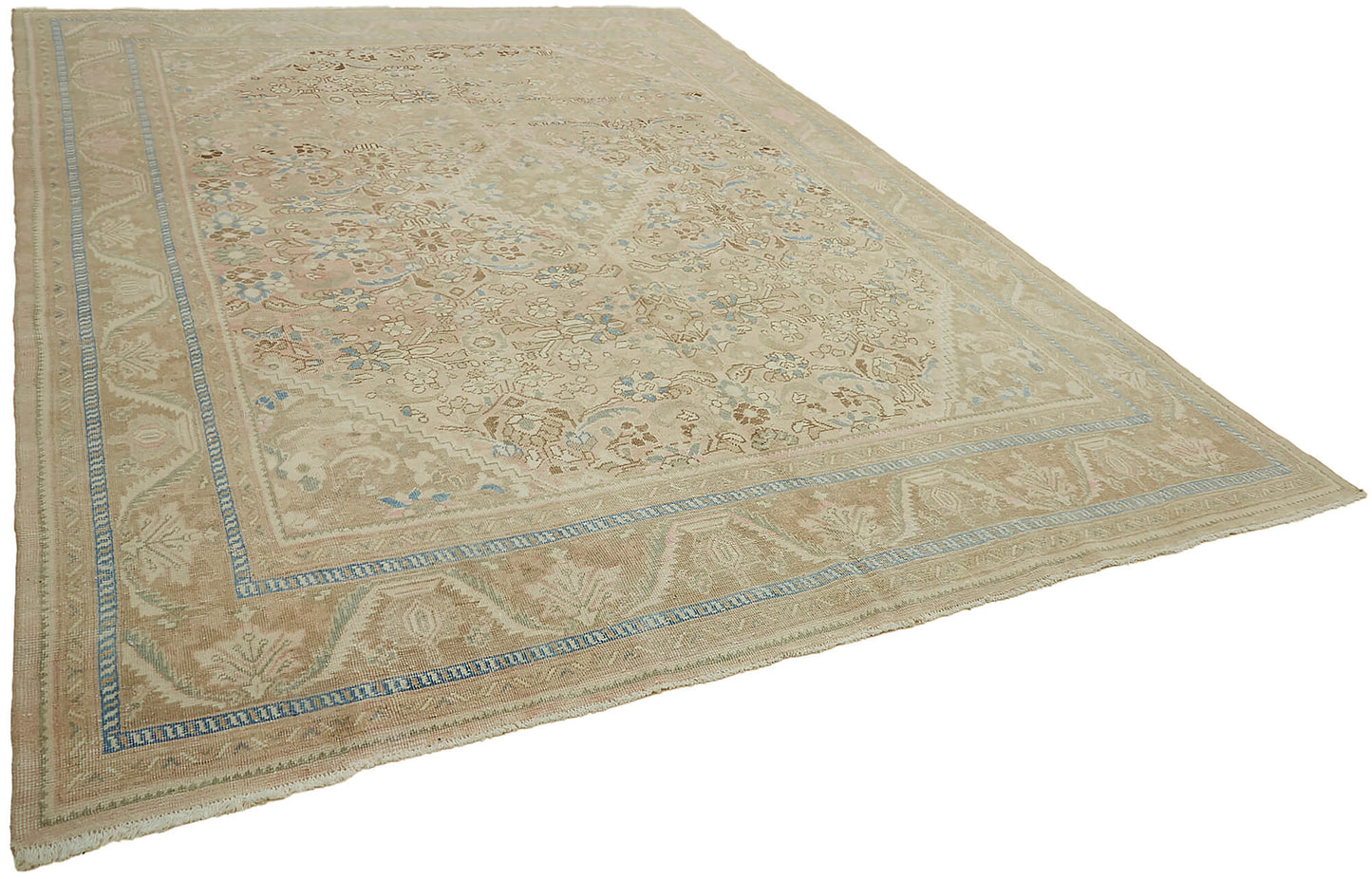 10x12 Beige Vintage Large Area Rug - 45506
