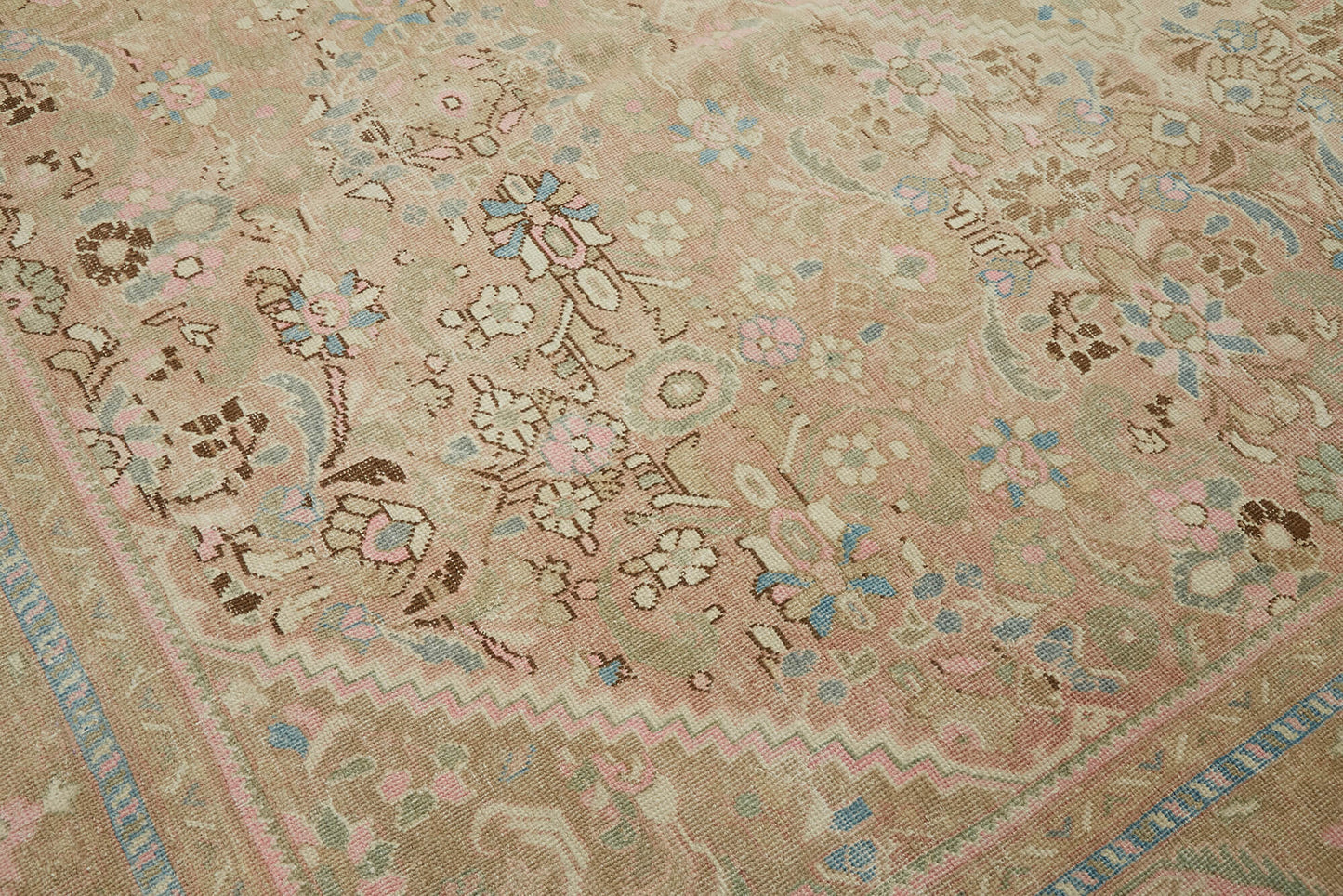 10x12 Beige Vintage Large Area Rug - 45506