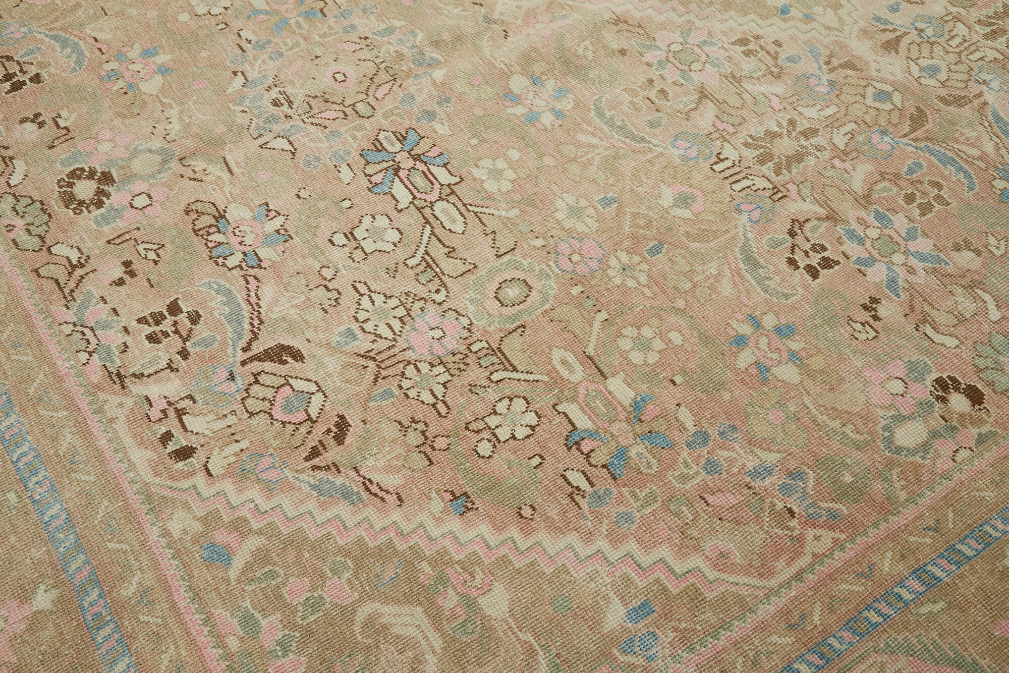 10x12 Beige Vintage Large Area Rug - 45506