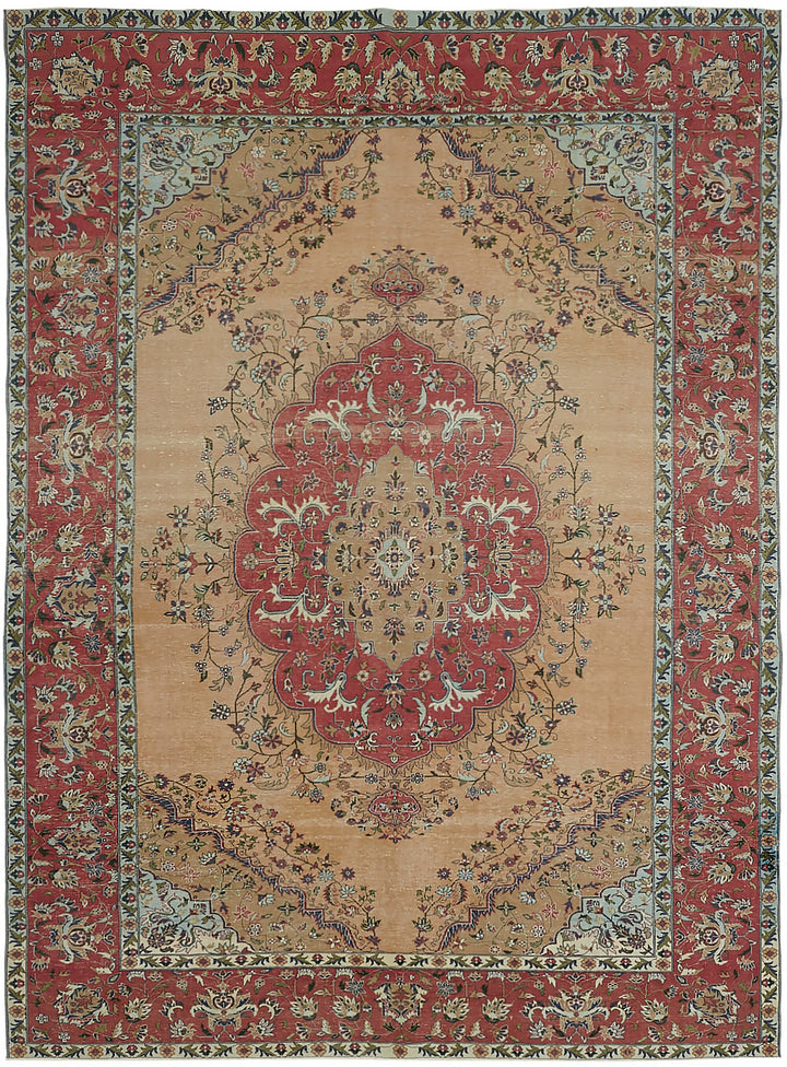 10x13 Beige Vintage Large Area Rug - 45510