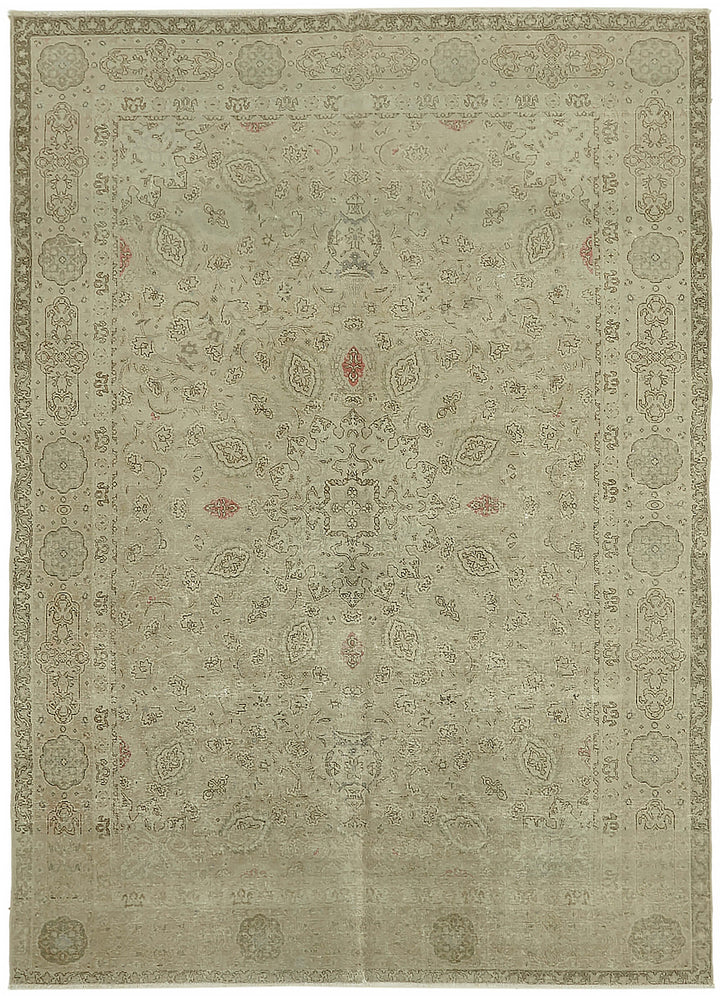 8x11 Beige Vintage Large Area Rug - 45512
