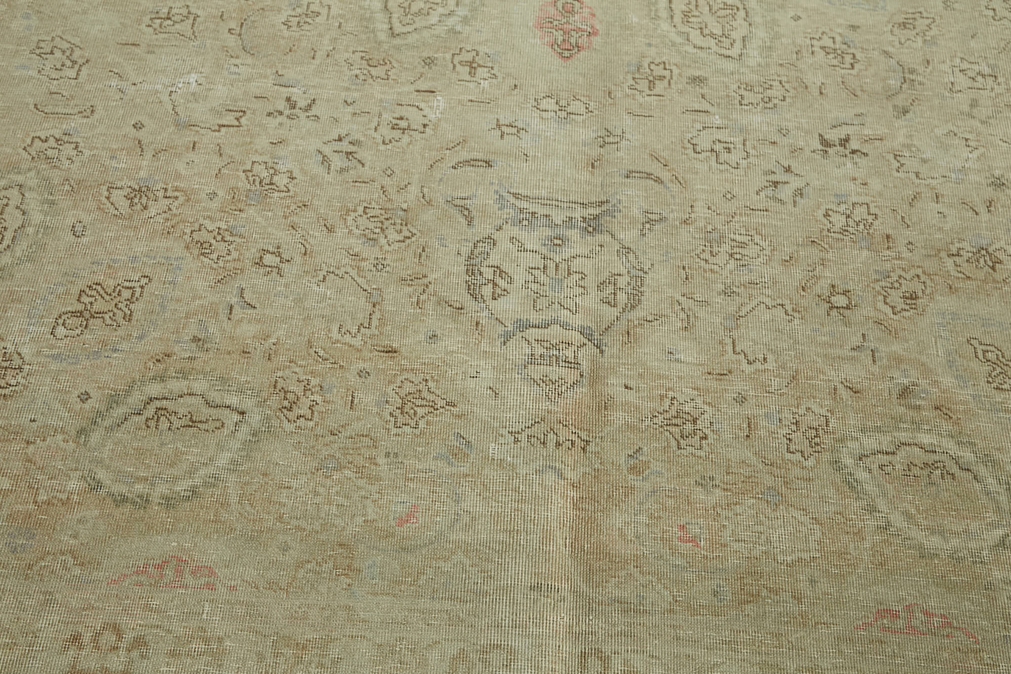 8x11 Beige Vintage Large Area Rug - 45512