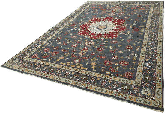 8x12 Grey Vintage Large Area Rug - 45515