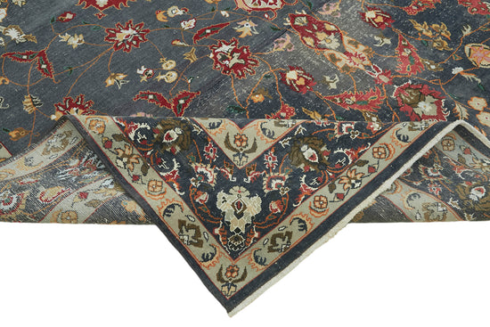 8x12 Grey Vintage Large Area Rug - 45515