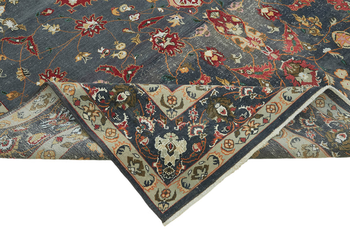 8x12 Grey Vintage Large Area Rug - 45515