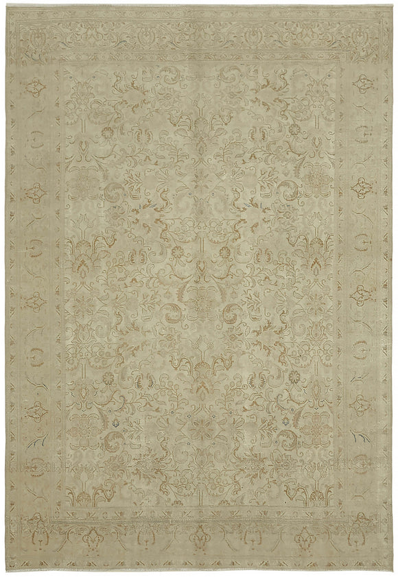 8x11 Beige Vintage Large Area Rug - 45521