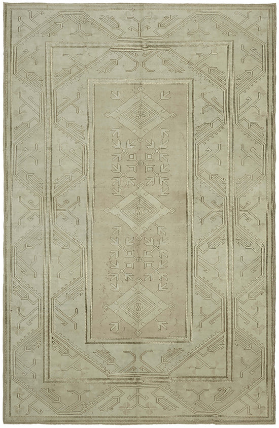 9x13 Beige Vintage Large Area Rug - 45523