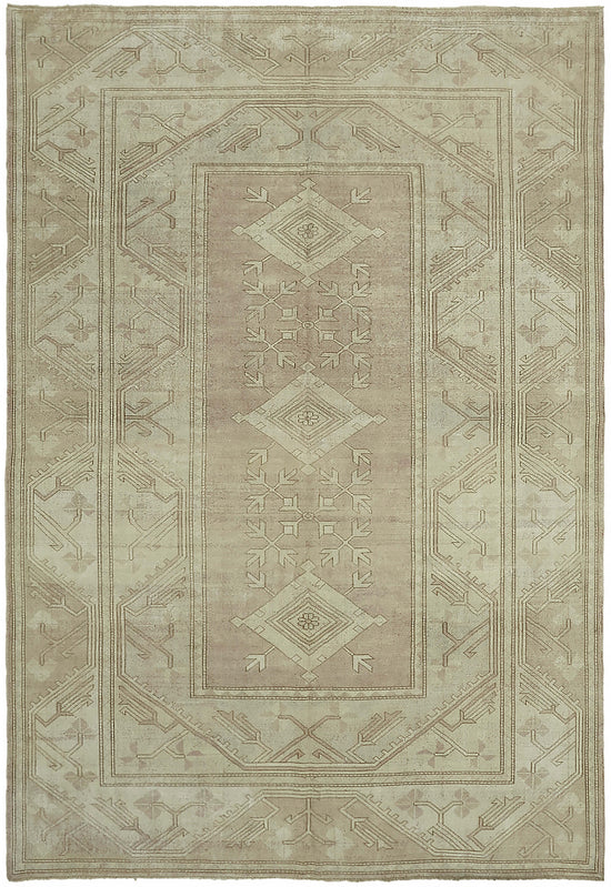 9x12 Beige Vintage Large Area Rug - 45524