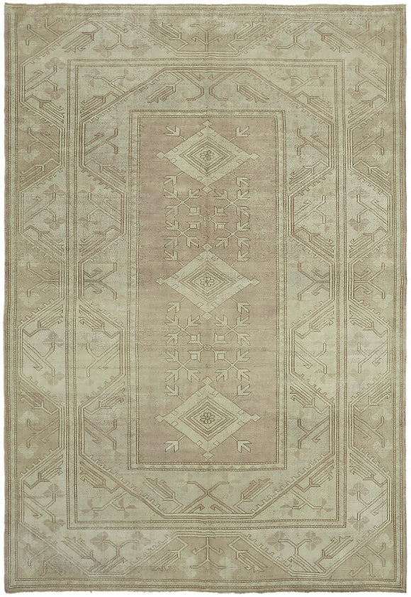 9x12 Beige Vintage Large Area Rug - 45524