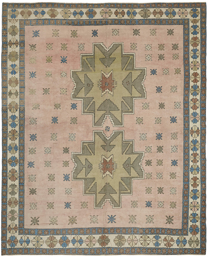 11x13 Beige Vintage Large Area Rug - 45528