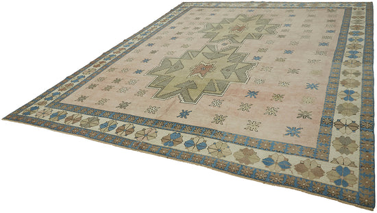 11x13 Beige Vintage Large Area Rug - 45528