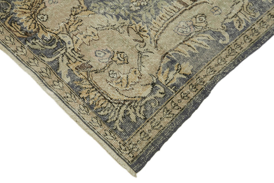 6x10 Beige Turkish Vintage Area Rug - 45548
