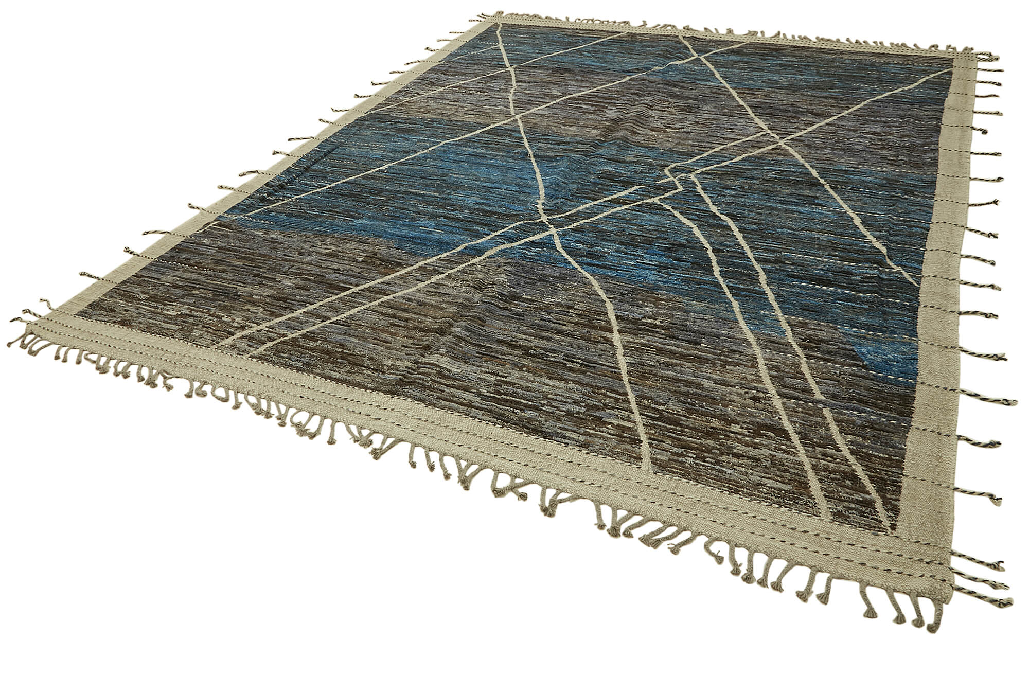 9x12 Blue Modern Tribal Rug - 45580