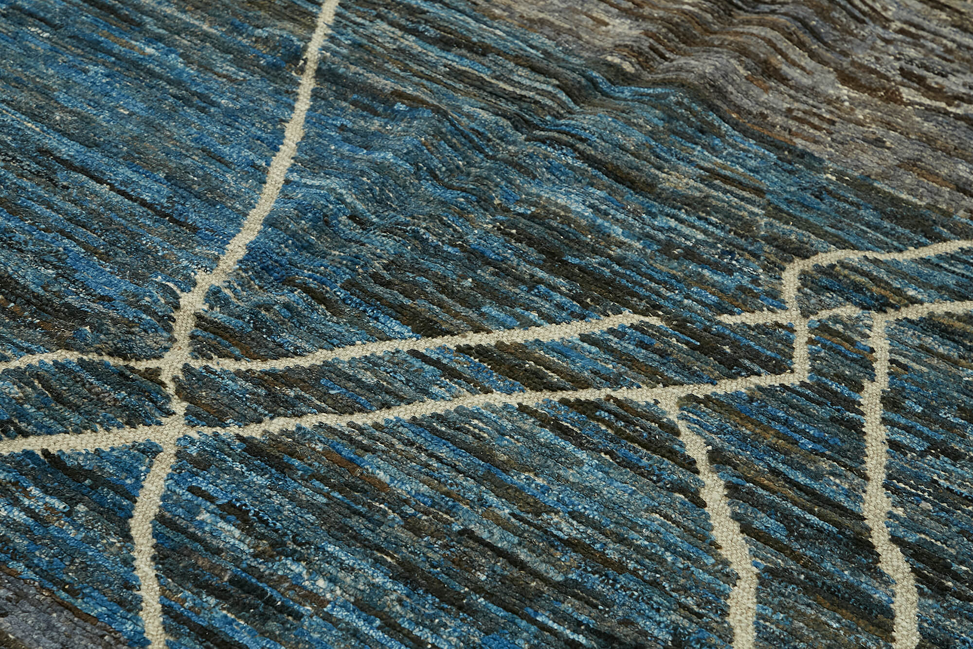 9x12 Blue Modern Tribal Rug - 45580