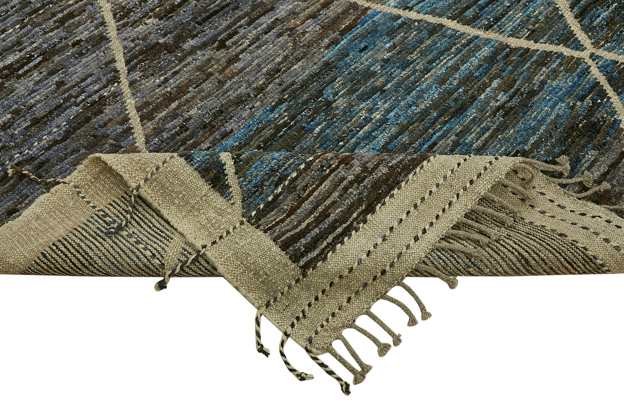 9x12 Blue Modern Tribal Rug - 45580