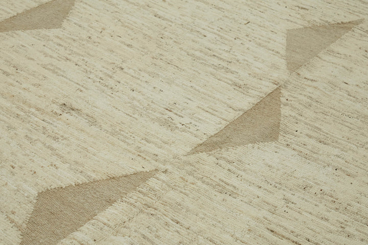 10x14 Beige Modern Tribal Rug - 45582