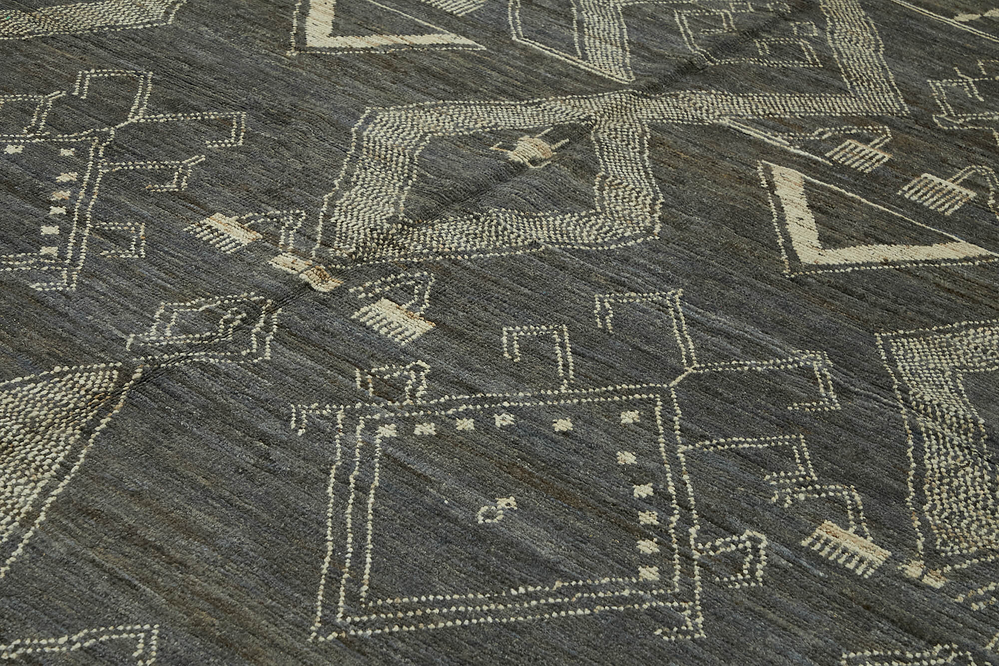9x12 Grey Modern Tribal Rug - 45587