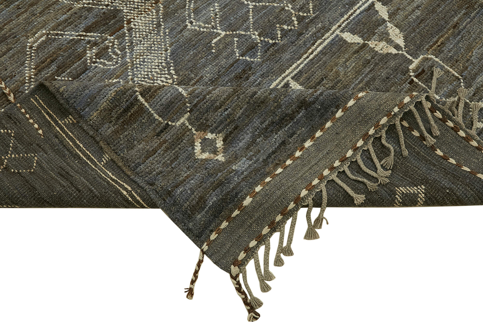 9x12 Grey Modern Tribal Rug - 45587