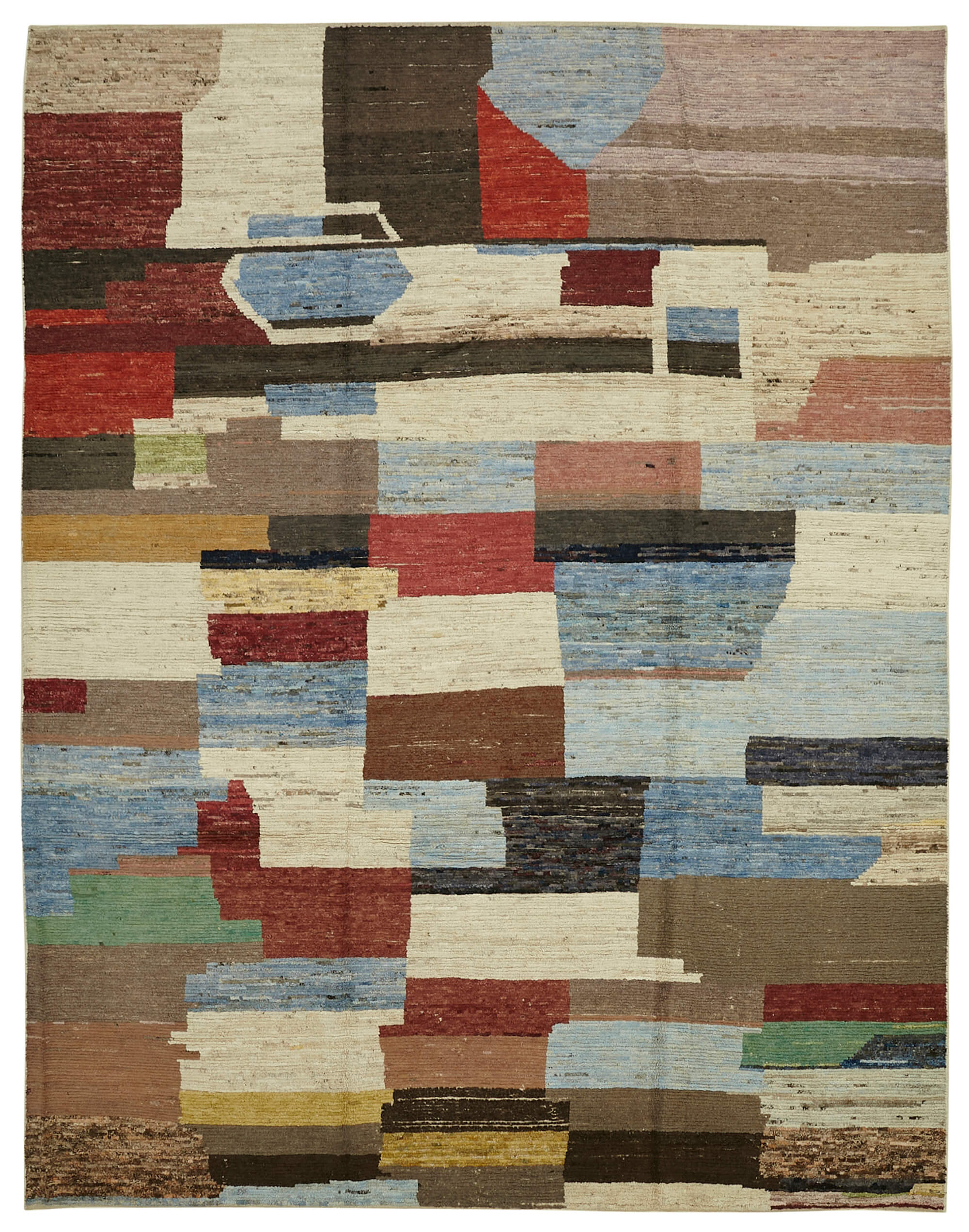 10x13 Multicolor Modern Tribal Rug - 45588