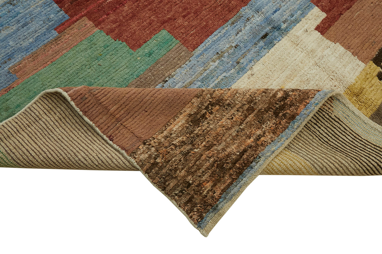 10x13 Multicolor Modern Tribal Rug - 45588