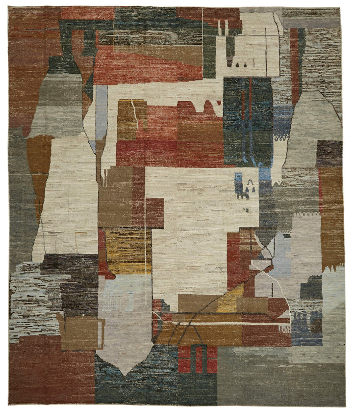 12x15 Multicolor Modern Tribal Rug - 45589