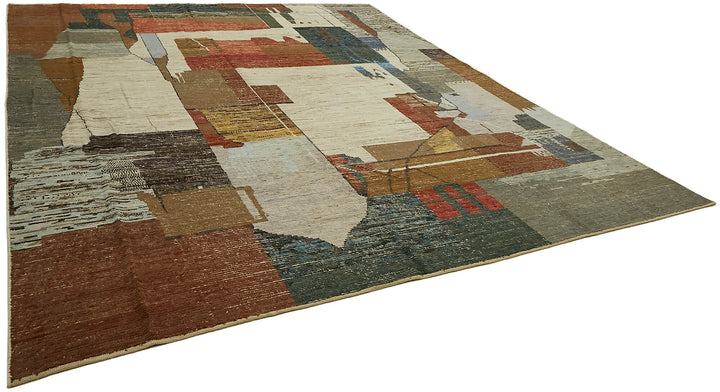 12x15 Multicolor Modern Tribal Rug - 45589